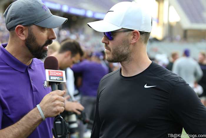 TCU Spring Football Game_DC_Garret Riley Interview